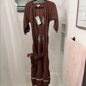 Sendero provisions Dress with Embroidered Details